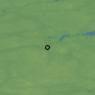 Shaded relief of the 47 km around Langå, drawn from the GMTED2010 grid