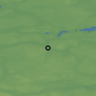 Shaded relief of the 47 km around Laurbjerg, drawn from the GMTED2010 grid