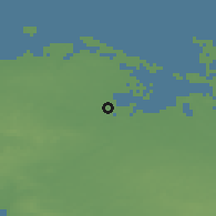Shaded relief of the 47 km around Lumby, drawn from the GMTED2010 grid