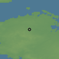 Shaded relief of the 47 km around Morud, drawn from the GMTED2010 grid