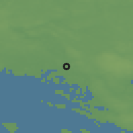 Shaded relief of the 47 km around Næstved, drawn from the GMTED2010 grid