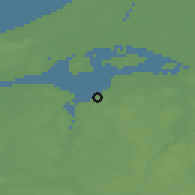 Shaded relief of the 47 km around Nibe, drawn from the GMTED2010 grid