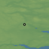 Shaded relief of the 47 km around Nim, drawn from the GMTED2010 grid