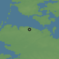 Shaded relief of the 47 km around Nissumby, drawn from the GMTED2010 grid