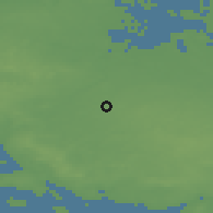 Shaded relief of the 47 km around Nørre Søby, drawn from the GMTED2010 grid