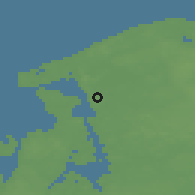 Shaded relief of the 47 km around Ølsted, drawn from the GMTED2010 grid