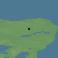 Shaded relief of the 47 km around Ørum, drawn from the GMTED2010 grid