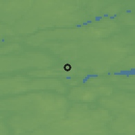 Shaded relief of the 47 km around Øster Bjerregrav, drawn from the GMTED2010 grid