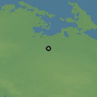 Shaded relief of the 47 km around Over Holluf, drawn from the GMTED2010 grid