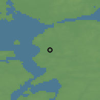 Shaded relief of the 47 km around Overlade, drawn from the GMTED2010 grid