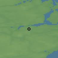 Shaded relief of the 47 km around Paderup, drawn from the GMTED2010 grid