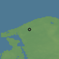 Shaded relief of the 47 km around Ramløse, drawn from the GMTED2010 grid
