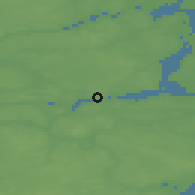 Shaded relief of the 47 km around Randers, drawn from the GMTED2010 grid