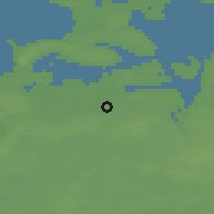 Shaded relief of the 47 km around Regstrup, drawn from the GMTED2010 grid