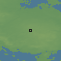 Shaded relief of the 47 km around Ringe, drawn from the GMTED2010 grid