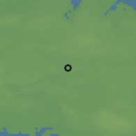 Shaded relief of the 47 km around Ringsted, drawn from the GMTED2010 grid