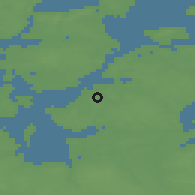 Shaded relief of the 47 km around Rødding, drawn from the GMTED2010 grid