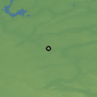 Shaded relief of the 47 km around Rødkærsbro, drawn from the GMTED2010 grid
