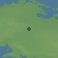 Shaded relief of the 47 km around Bellinge, drawn from the GMTED2010 grid