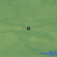 Shaded relief of the 47 km around Ry, drawn from the GMTED2010 grid