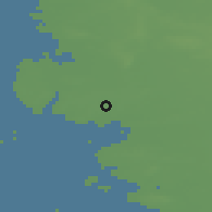 Shaded relief of the 48 km around Abild, drawn from the GMTED2010 grid