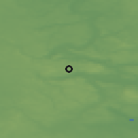 Shaded relief of the 47 km around Salten, drawn from the GMTED2010 grid