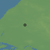 Shaded relief of the 46 km around Serritslev, drawn from the GMTED2010 grid
