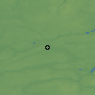 Shaded relief of the 47 km around Sjørring, drawn from the GMTED2010 grid