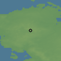 Shaded relief of the 47 km around Skalbjerg, drawn from the GMTED2010 grid