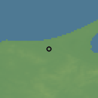 Shaded relief of the 46 km around Bindslev, drawn from the GMTED2010 grid