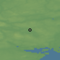 Shaded relief of the 47 km around Skanderborg, drawn from the GMTED2010 grid