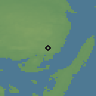 Shaded relief of the 47 km around Skårup, drawn from the GMTED2010 grid