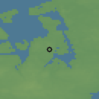 Shaded relief of the 47 km around Skibby, drawn from the GMTED2010 grid
