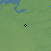 Shaded relief of the 47 km around Birgittelyst, drawn from the GMTED2010 grid
