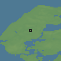 Shaded relief of the 47 km around Snedsted, drawn from the GMTED2010 grid