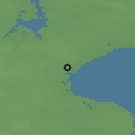Shaded relief of the 47 km around Solrød, drawn from the GMTED2010 grid