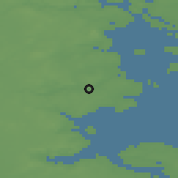 Shaded relief of the 47 km around Starup, drawn from the GMTED2010 grid