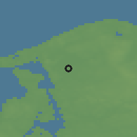 Shaded relief of the 47 km around Store Lyngby, drawn from the GMTED2010 grid