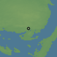 Shaded relief of the 47 km around Svendborg, drawn from the GMTED2010 grid