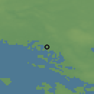 Shaded relief of the 47 km around Svenstrup, drawn from the GMTED2010 grid