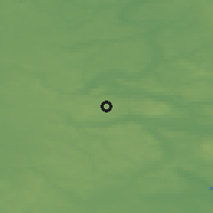 Shaded relief of the 47 km around Them, drawn from the GMTED2010 grid