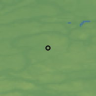Shaded relief of the 47 km around Thorsø, drawn from the GMTED2010 grid