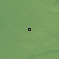 Shaded relief of the 47 km around Thyregod, drawn from the GMTED2010 grid
