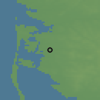 Shaded relief of the 47 km around Tim, drawn from the GMTED2010 grid