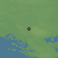 Shaded relief of the 47 km around Toksværd, drawn from the GMTED2010 grid