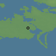 Shaded relief of the 48 km around Toreby, drawn from the GMTED2010 grid