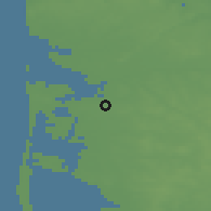 Shaded relief of the 47 km around Ulfborg, drawn from the GMTED2010 grid