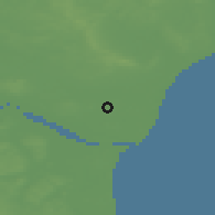 Shaded relief of the 47 km around Ulsted, drawn from the GMTED2010 grid
