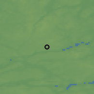 Shaded relief of the 47 km around Valsgård, drawn from the GMTED2010 grid