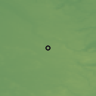 Shaded relief of the 47 km around Bording, drawn from the GMTED2010 grid
